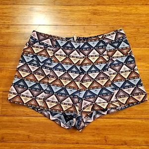 Geometric Aztec Print Dress Short
